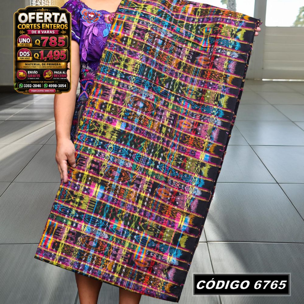 ✨ Corte Típico Hilo Alemán 8 Varas — Q785 | COD 6765