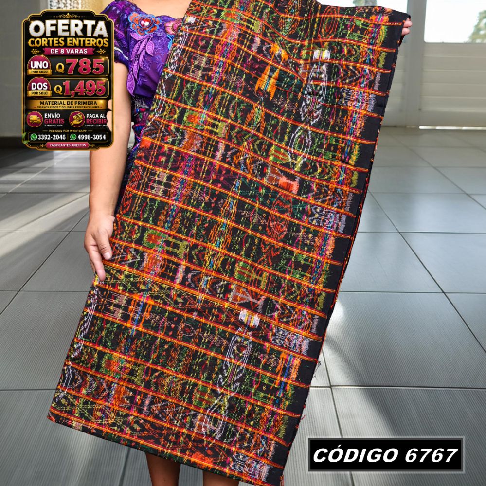 ✨ Corte Típico Hilo Alemán 8 Varas — Q785 | COD 6767