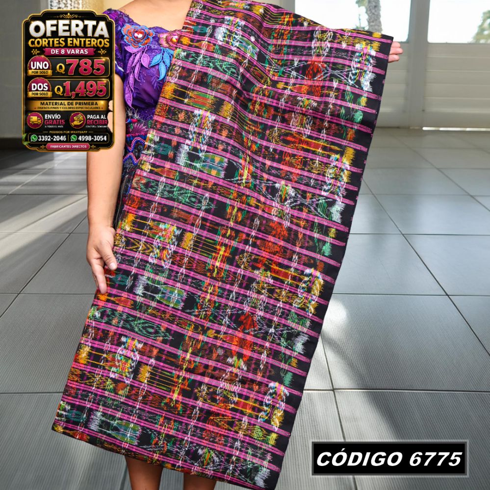 ✨ Corte Típico Hilo Alemán 8 Varas — Q785 | COD 6775