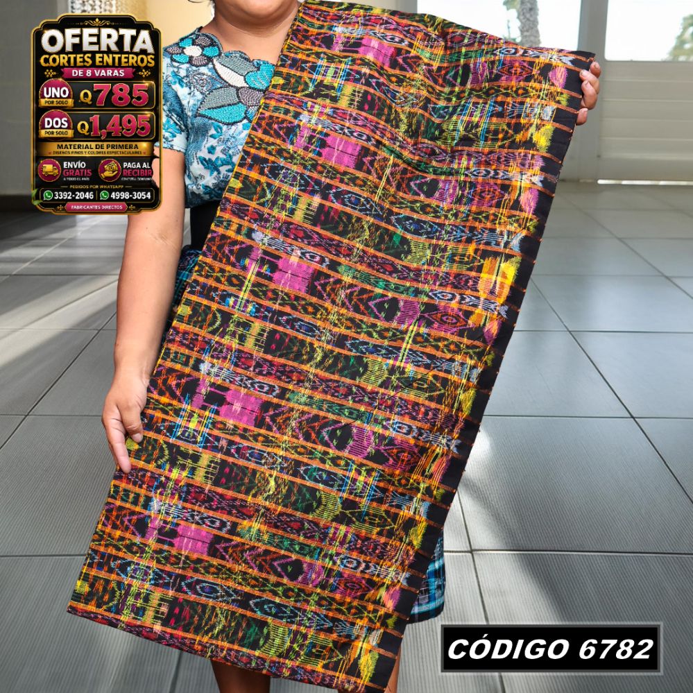 ✨ Corte Típico Hilo Alemán 8 Varas — Q785 | COD 6782