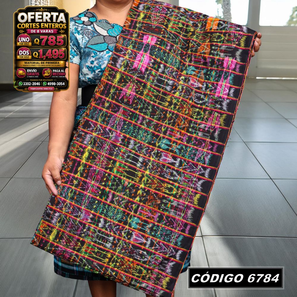✨ Corte Típico Hilo Alemán 8 Varas — Q785 | COD 6784