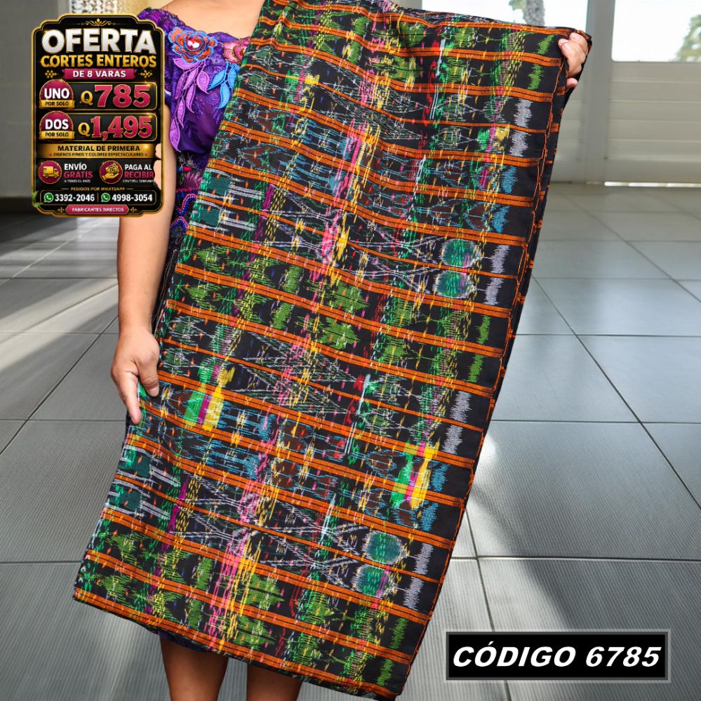 ✨ Corte Típico Hilo Alemán 8 Varas — Q785 | COD 6785