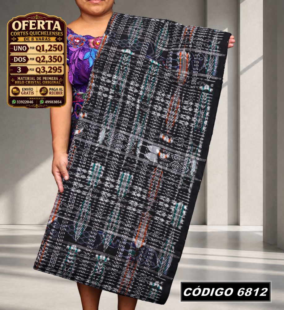 ✨ Corte Típico Hilo de Cristal de Primera 8 Varas — Q1,385 | COD 6812