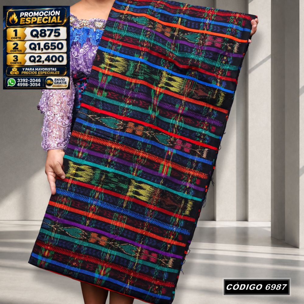 Corte Típico Hilo de Cristal 8 Varas Q875 | COD 6987 | Típicas Unidas