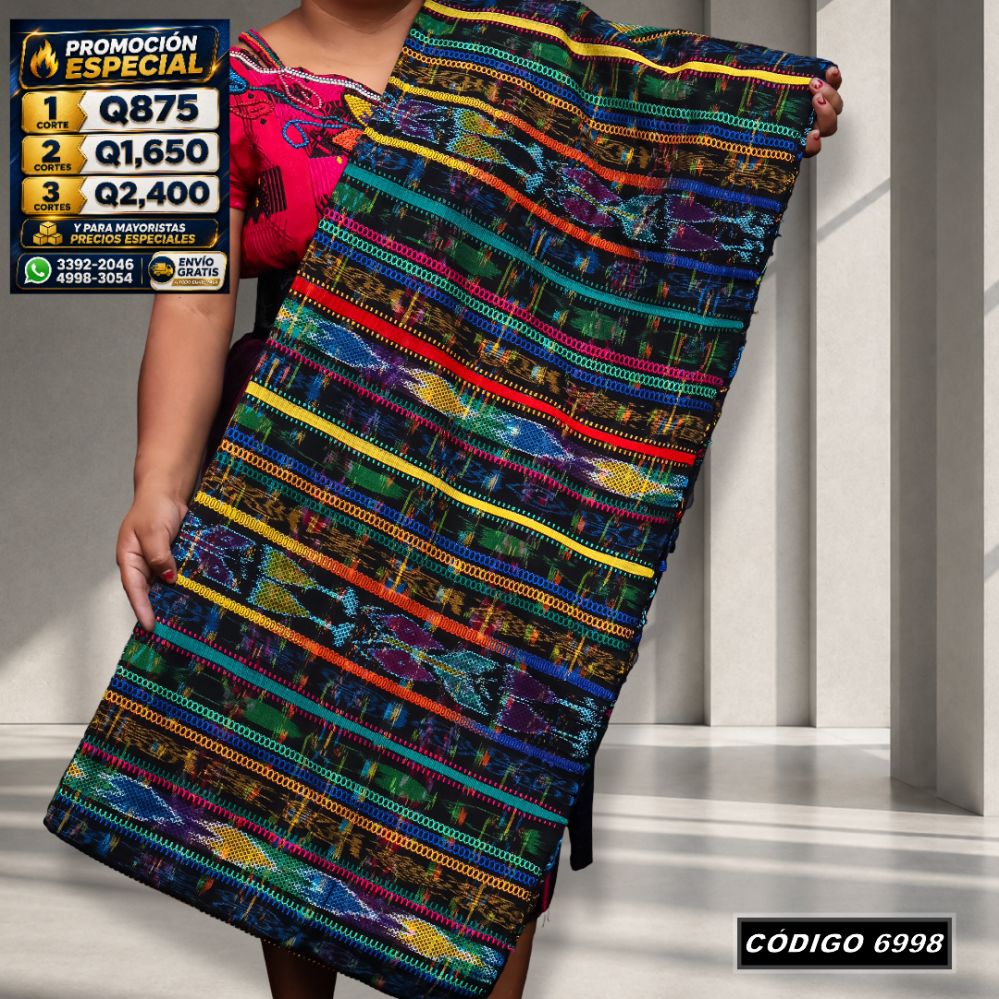 Corte Típico Hilo de Cristal 8 Varas Q875 | COD 6998 | Típicas Unidas