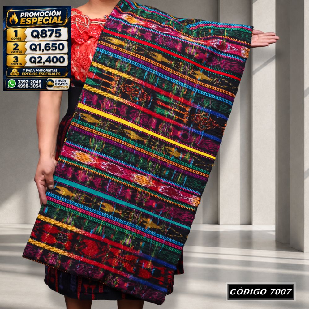 Corte Típico Hilo de Cristal 8 Varas Q875 | COD 7007 | Típicas Unidas
