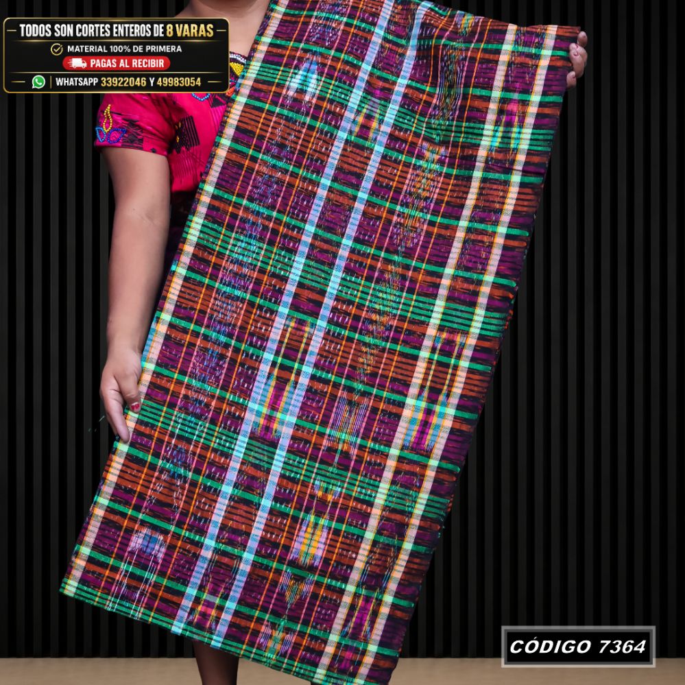 Corte Típico Quichelense de 8 Varas — Q550 | Diseño tradicional guatemalteco