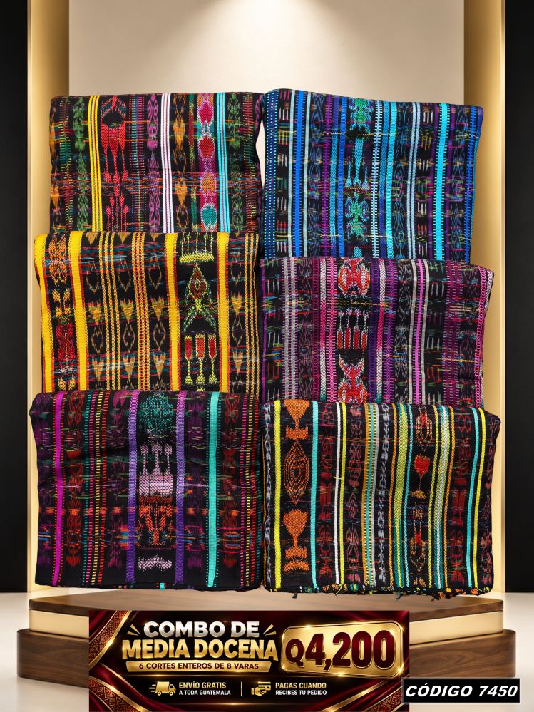 Combo 6 Cortes Típicos 8 Varas Q4,200 | Precio de fábrica | COD 7450 | Típicas Unidas
