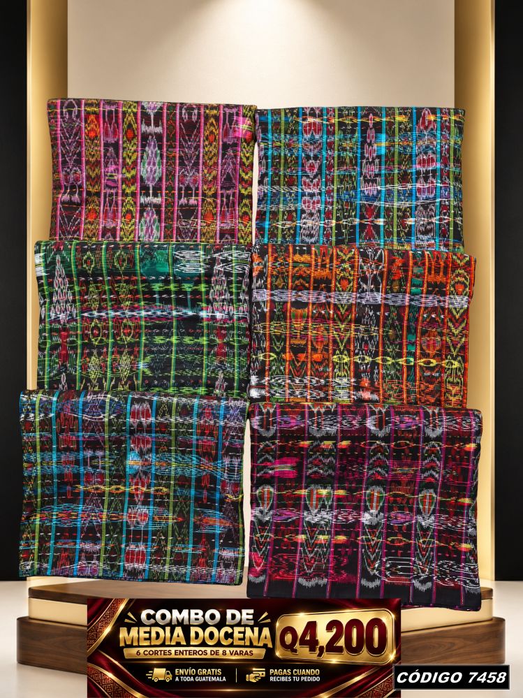 Combo 6 Cortes Típicos 8 Varas Q4,200 | Precio de fábrica | COD 7458 | Típicas Unidas