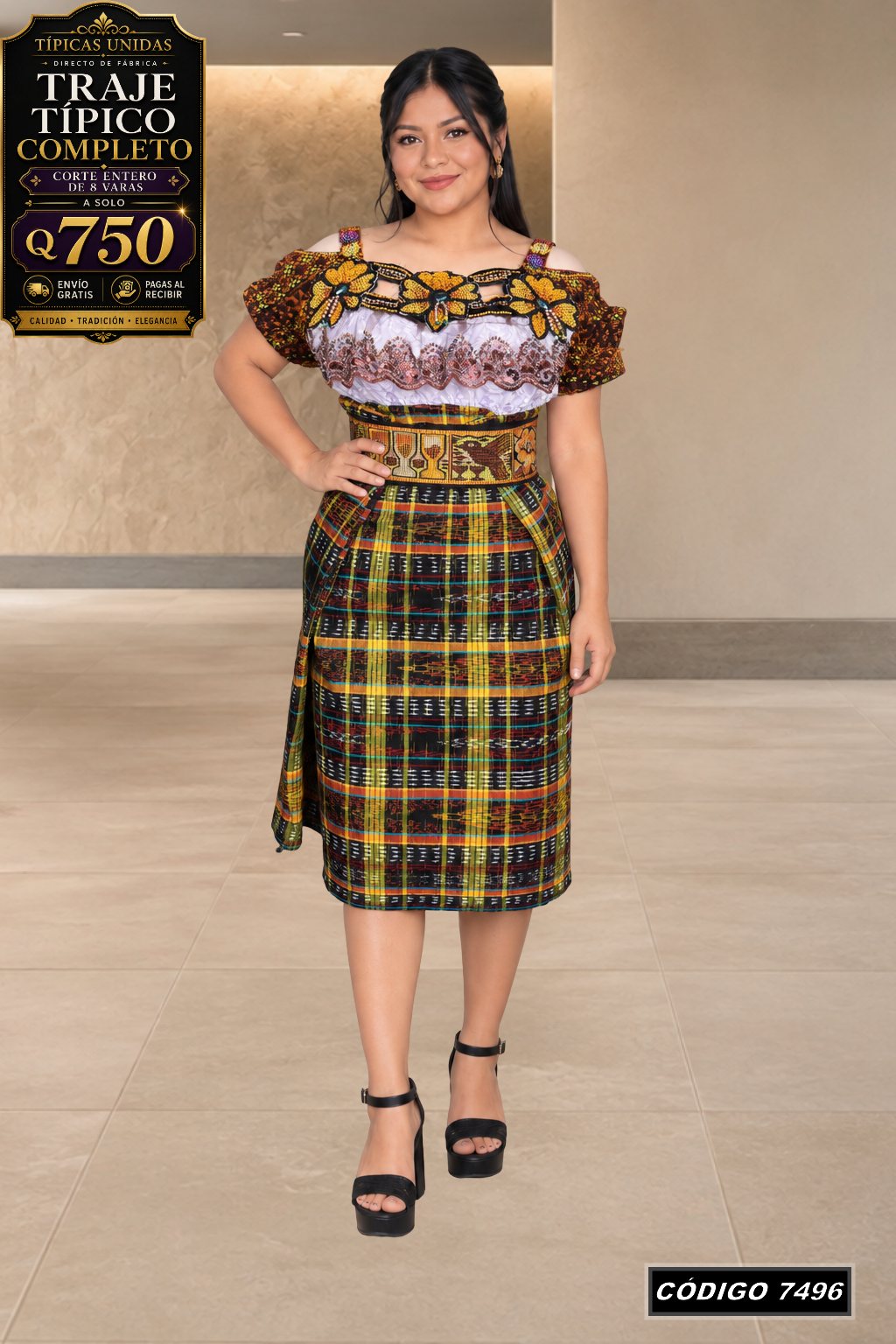 ✨ Traje Típico — Diseño Nuevo — Q750 | COD 7496