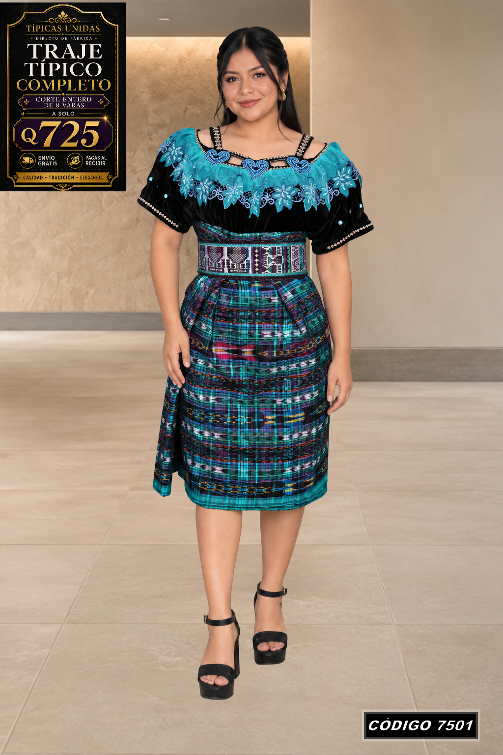 ✨ Traje Típico — Diseño Nuevo — Q725 | COD 7501