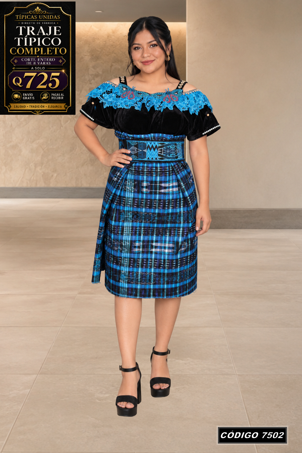 ✨ Traje Típico — Diseño Nuevo — Q675 | COD 7502