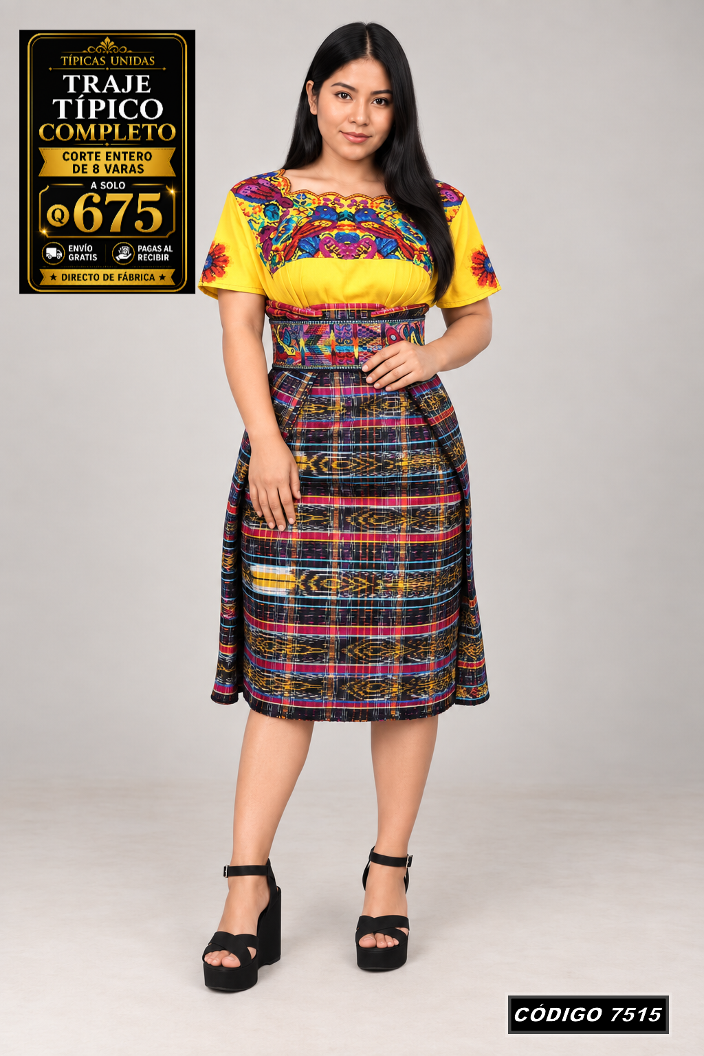 ✨ Traje Típico — Diseño Nuevo — Q675 | COD 7515