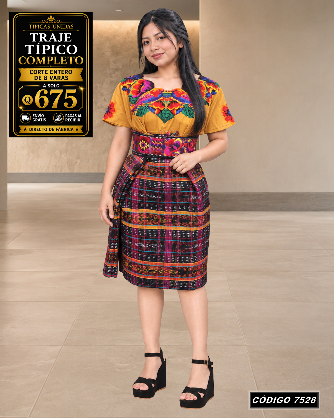 ✨ Traje Típico — Diseño Nuevo — Q675 | COD 7528