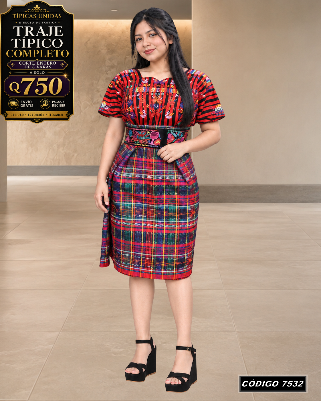 ✨ Traje Típico — Diseño Nuevo — Q750 | COD 7532
