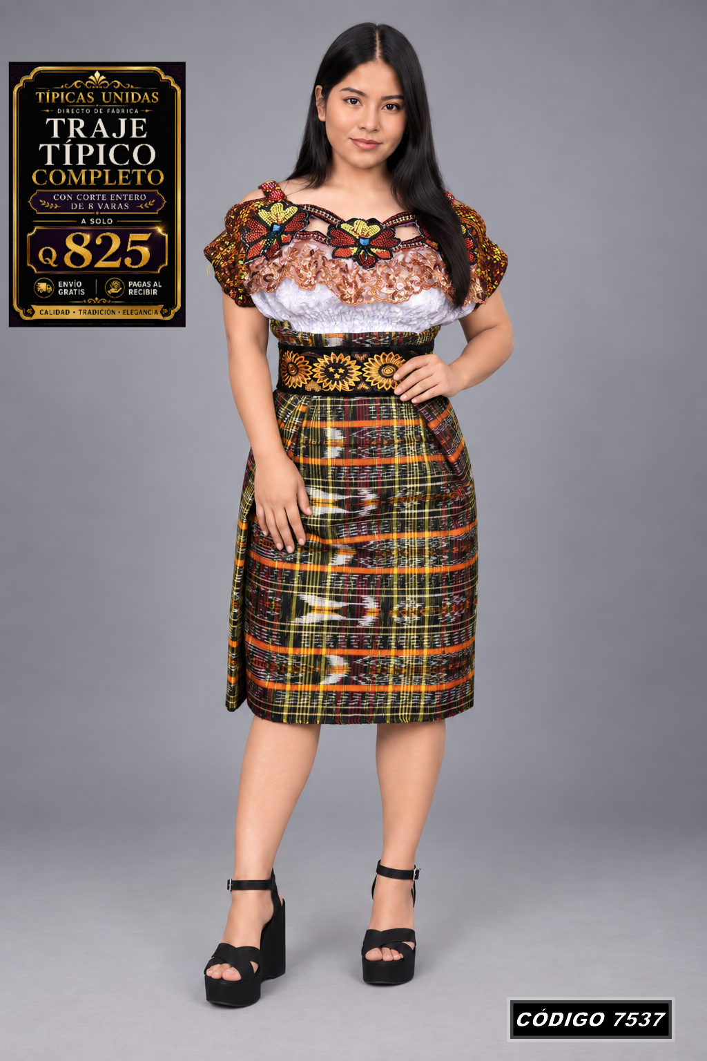 ✨ Traje Típico — Diseño Nuevo — Q825 | COD 7537