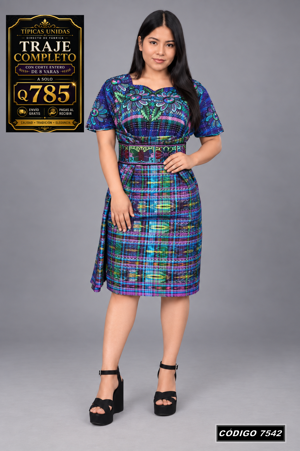 ✨ Traje Típico — Diseño Nuevo — Q785 | COD 7542