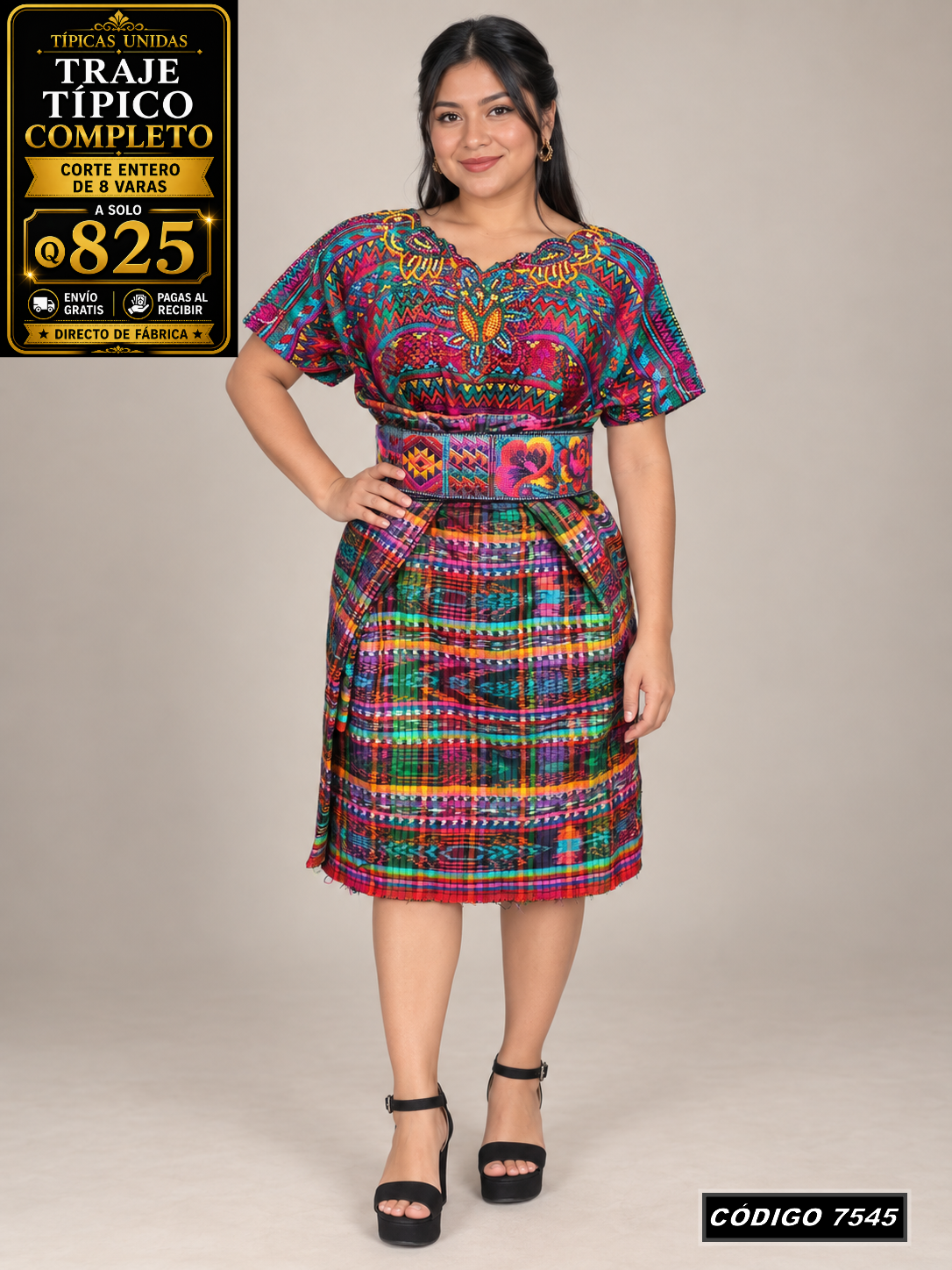 ✨ Traje Típico — Diseño Nuevo — Q825 | COD 7545