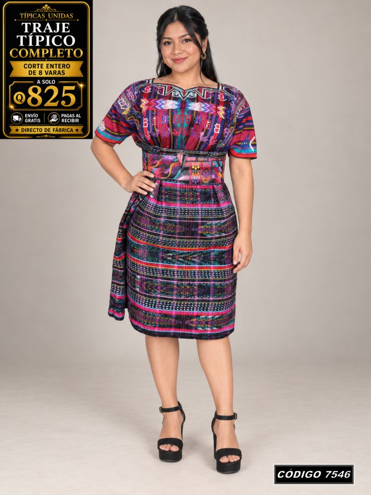 Traje Típico Diseño Nuevo precio Q1,350 código 7546 - Típicas Unidas Guatemala
