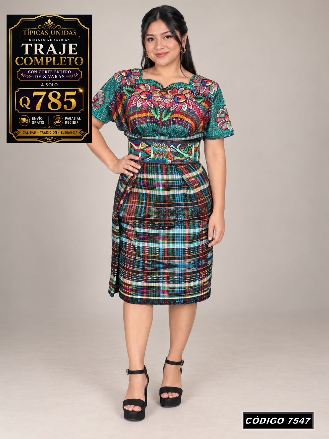 ✨ Traje Típico — Diseño Nuevo — Q785 | COD 7547