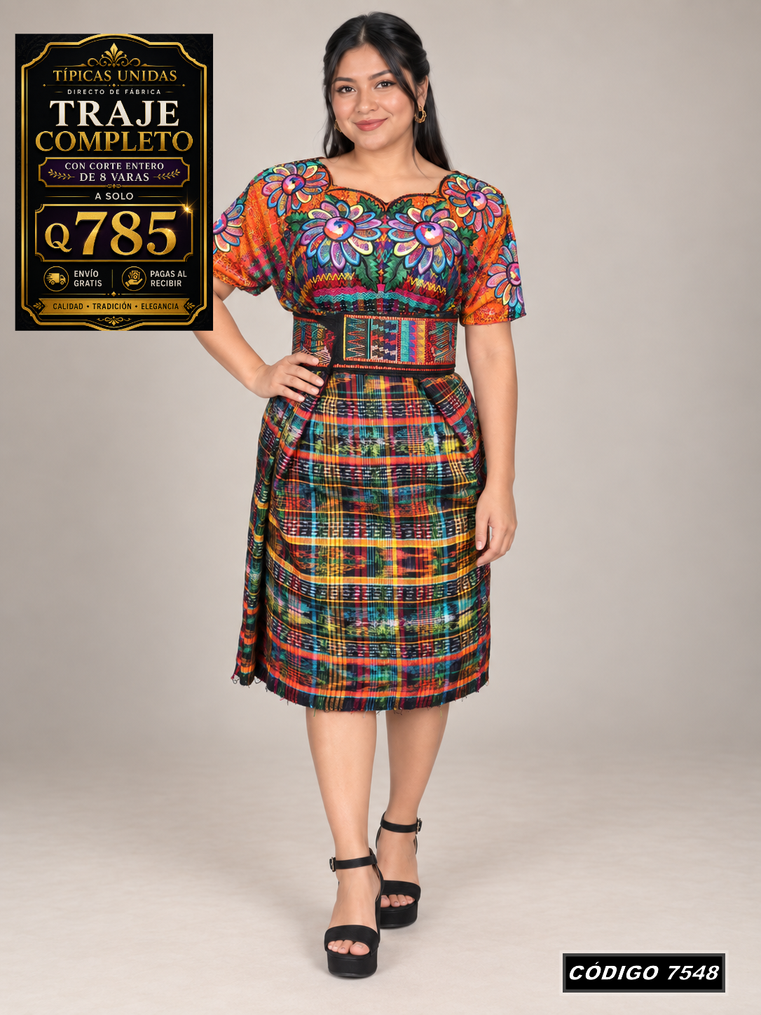 ✨ Traje Típico — Diseño Nuevo — Q785 | COD 7548