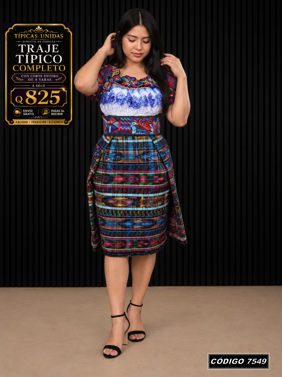 ✨ Traje Típico — Diseño Nuevo — Q825 | COD 7549