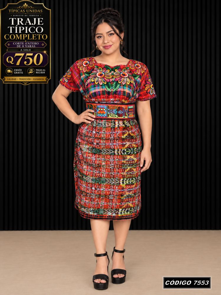 Traje Típico Diseño Nuevo precio Q1,350 código 7553 - Típicas Unidas Guatemala