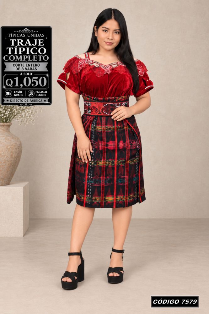 Traje Típico Diseño Nuevo precio Q1,350 código 7579 - Típicas Unidas Guatemala