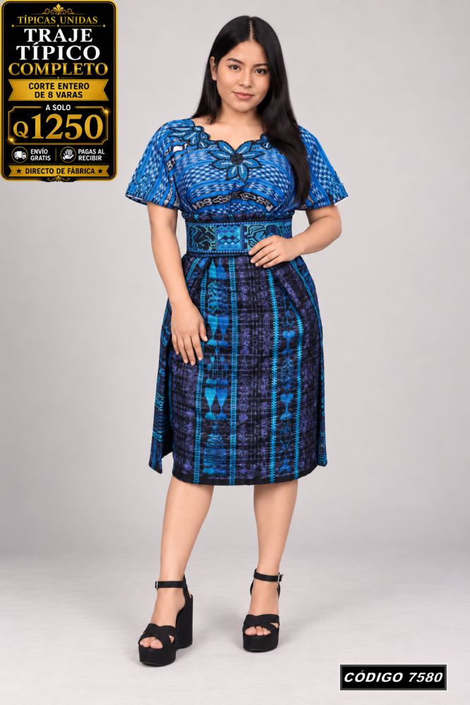 Traje Típico Diseño Nuevo precio Q1,350 código 7580 - Típicas Unidas Guatemala