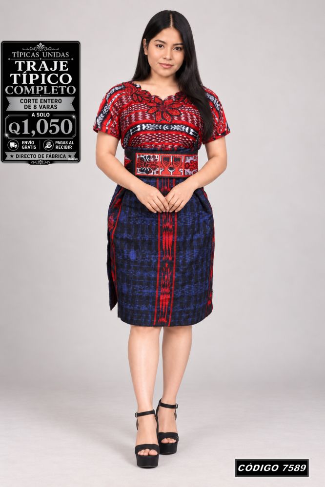 Traje Típico Diseño Nuevo precio Q1,350 código 7589 - Típicas Unidas Guatemala