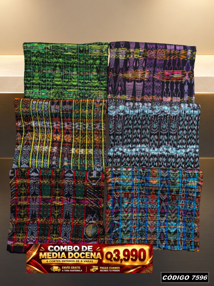 Combo 6 Cortes Típicos 8 Varas Q3,990 | Precio de fábrica | COD 7596 | Típicas Unidas