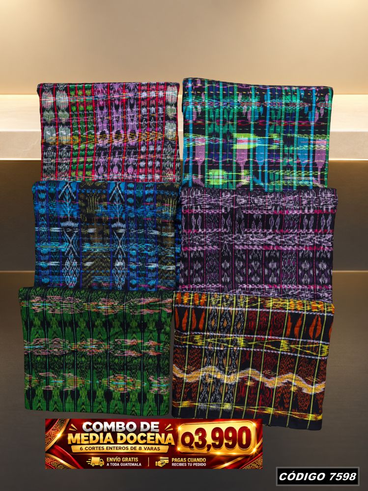 Combo 6 Cortes Típicos 8 Varas Q3,990 | Precio de fábrica | COD 7598 | Típicas Unidas