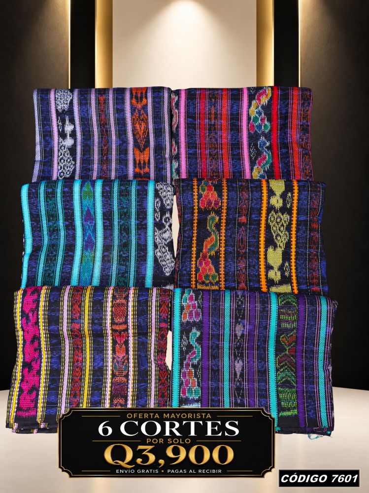 Combo 6 Cortes Típicos 8 Varas Q3,900 | COD 7601 | Típicas Unidas
