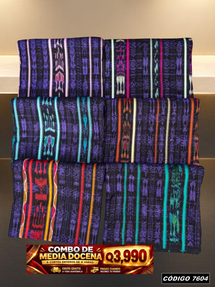Combo 6 Cortes Típicos 8 Varas Q3,990 | Precio de fábrica | COD 7604 | Típicas Unidas