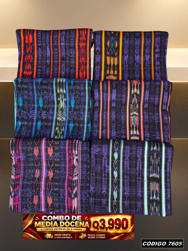 Combo 6 Cortes Típicos 8 Varas Q3,990 | COD 7605 | Típicas Unidas