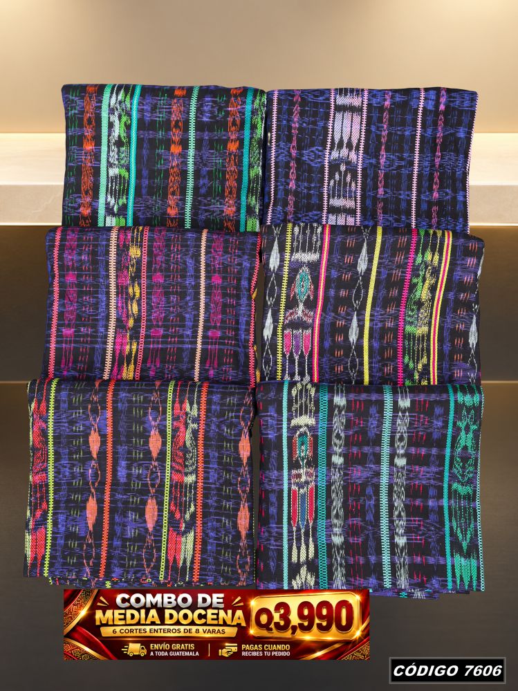 Combo 6 Cortes Típicos 8 Varas Q3,990 | Precio de fábrica | COD 7606 | Típicas Unidas