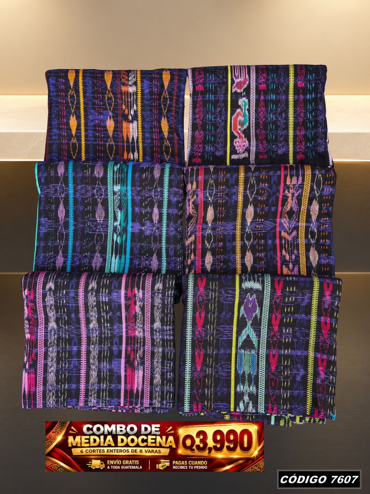 Combo 6 Cortes Típicos 8 Varas Q3,990 | Precio de fábrica | COD 7607 | Típicas Unidas