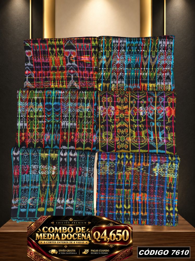 Combo 6 Cortes Típicos 8 Varas Q4,650 | Precio de fábrica | COD 7610 | Típicas Unidas