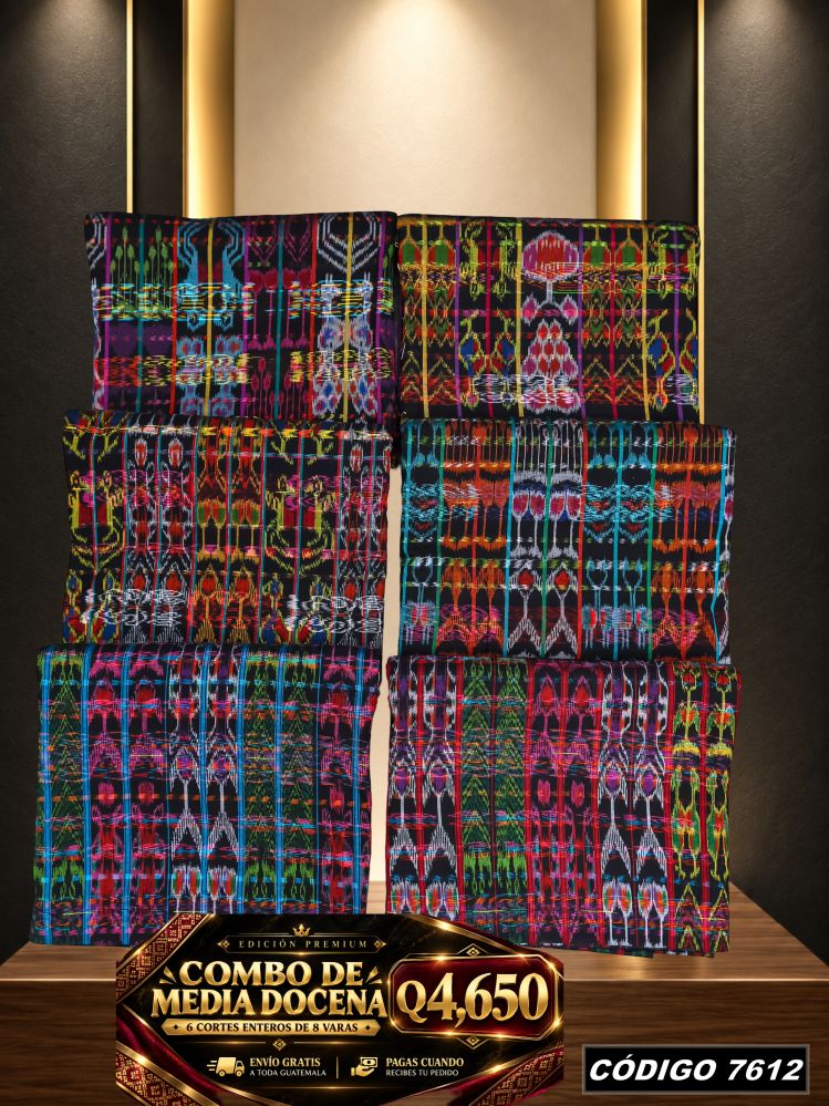 Combo 6 Cortes Típicos 8 Varas Q4,650 | Precio de fábrica | COD 7612 | Típicas Unidas