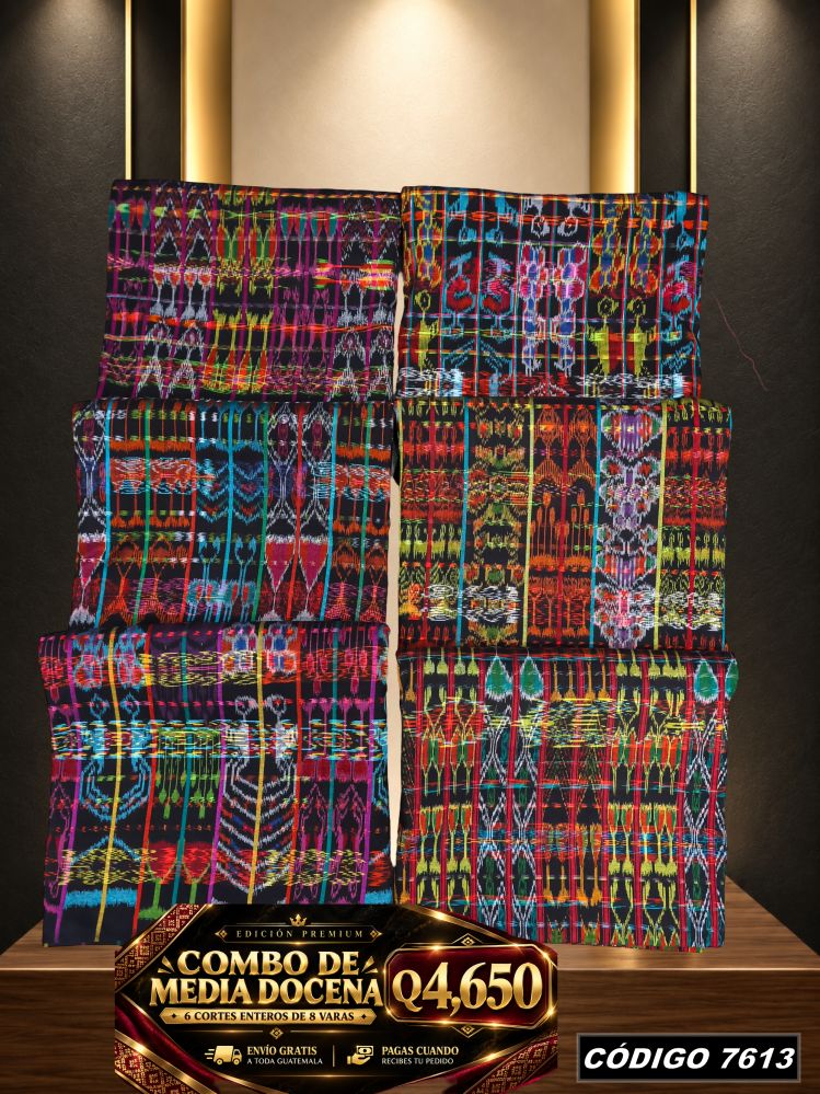 Combo 6 Cortes Típicos 8 Varas Q4,650 | Precio de fábrica | COD 7613 | Típicas Unidas