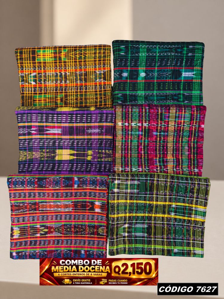Combo 6 Cortes Típicos 8 Varas Q2,150 | Precio de fábrica | COD 7627 | Típicas Unidas