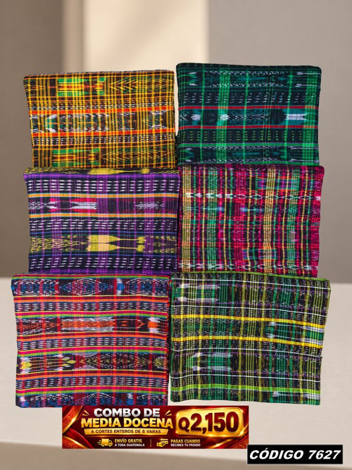Combo 6 Cortes Típicos 8 Varas Q2,150 | Precio de fábrica | COD 7627 | Típicas Unidas