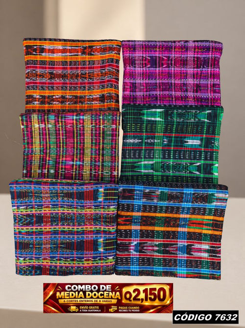 Combo 6 Cortes Típicos 8 Varas Q2,150 | Precio de fábrica | COD 7632 | Típicas Unidas