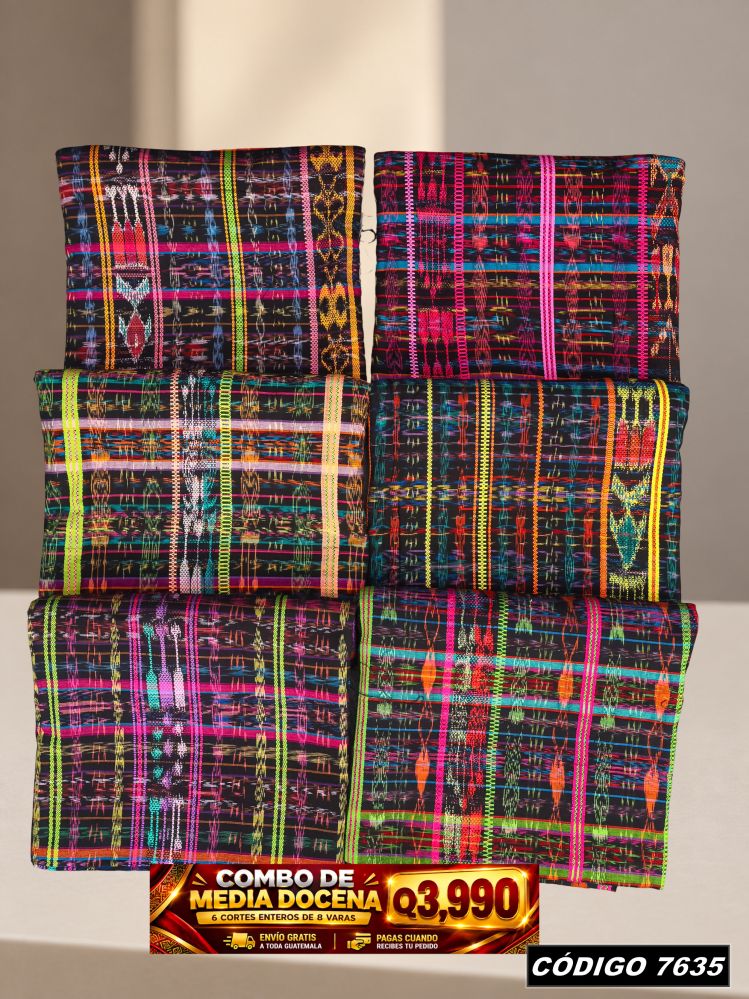 Combo 6 Cortes Típicos 8 Varas Q3,990 | Precio de fábrica | COD 7635 | Típicas Unidas