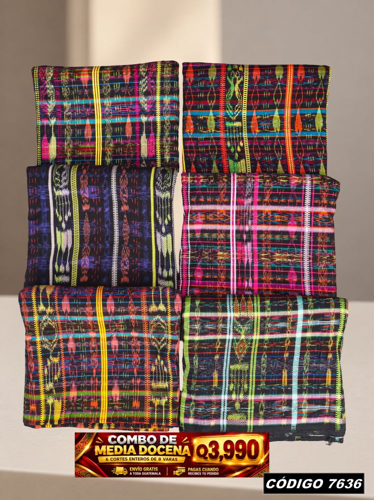 Combo 6 Cortes Típicos 8 Varas Q3,990 | COD 7636 | Típicas Unidas