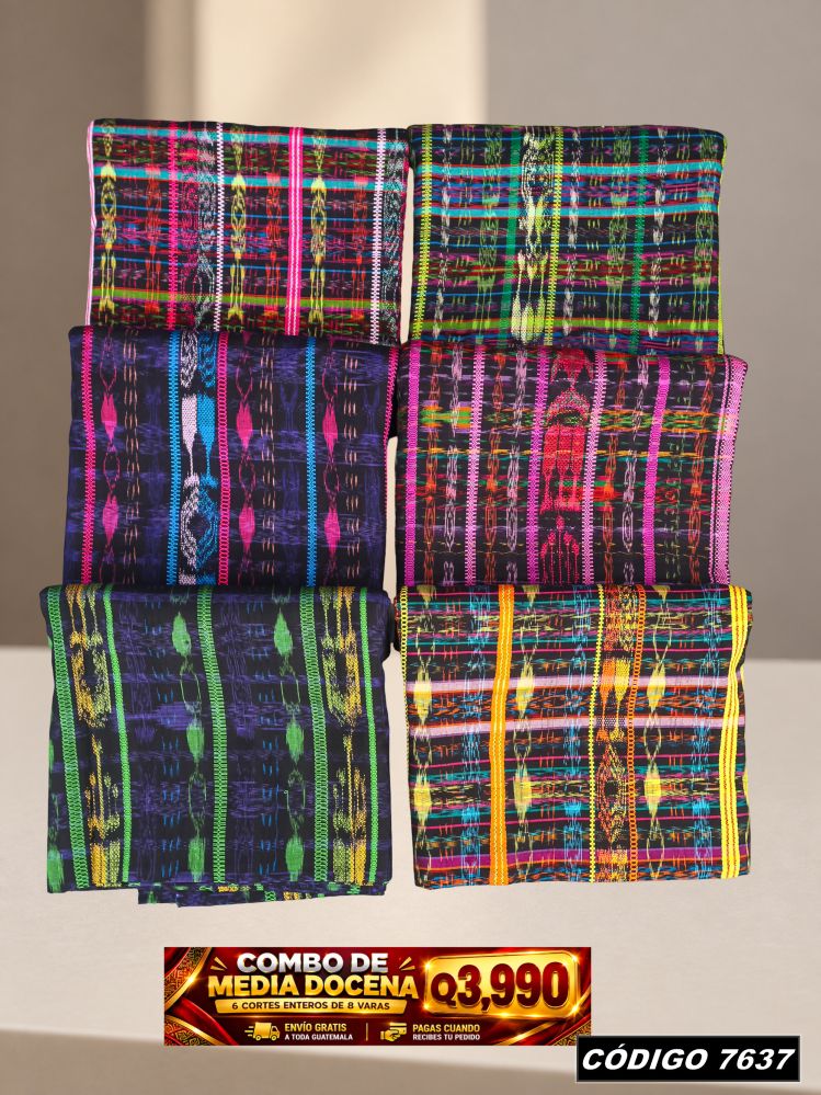 Combo 6 Cortes Típicos 8 Varas Q3,990 | Precio de fábrica | COD 7637 | Típicas Unidas