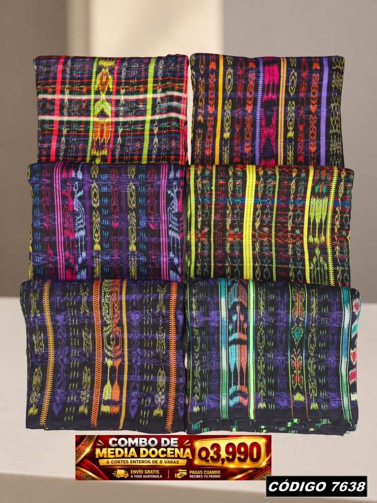 Combo 6 Cortes Típicos 8 Varas Q3,990 | Precio de fábrica | COD 7638 | Típicas Unidas