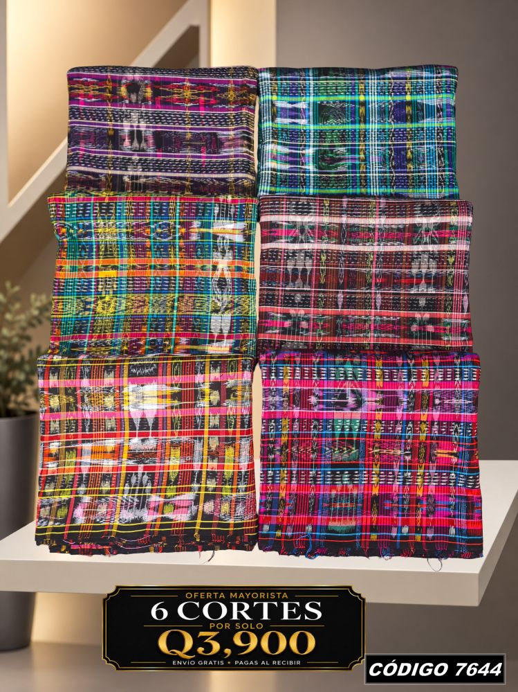 Combo 6 Cortes Típicos 8 Varas Q5,900 | Precio de fábrica | COD 7644 | Típicas Unidas