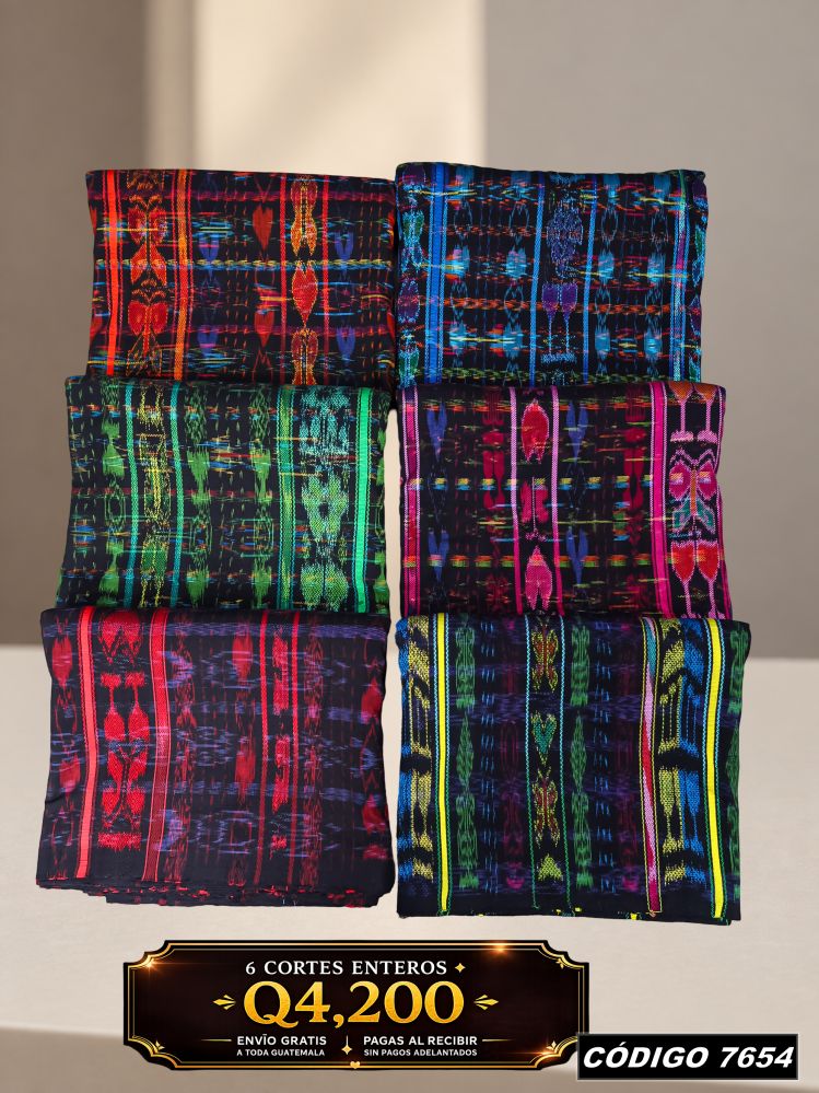 Combo 6 Cortes Típicos 8 Varas Q4,200 | Precio de fábrica | COD 7654 | Típicas Unidas