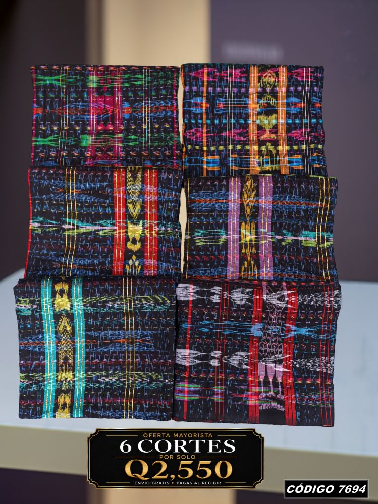 Combo 6 Cortes Típicos 8 Varas Q2,550 | Precio de fábrica | COD 7694 | Típicas Unidas